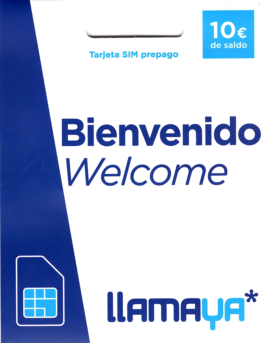 Tarjeta SIM prepago Llamaya de 10 euros