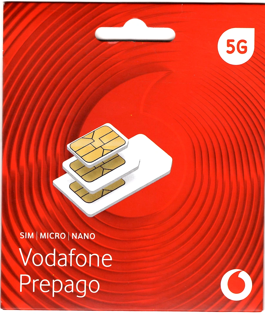 Tarjeta SIM prepago Vodafone 5G